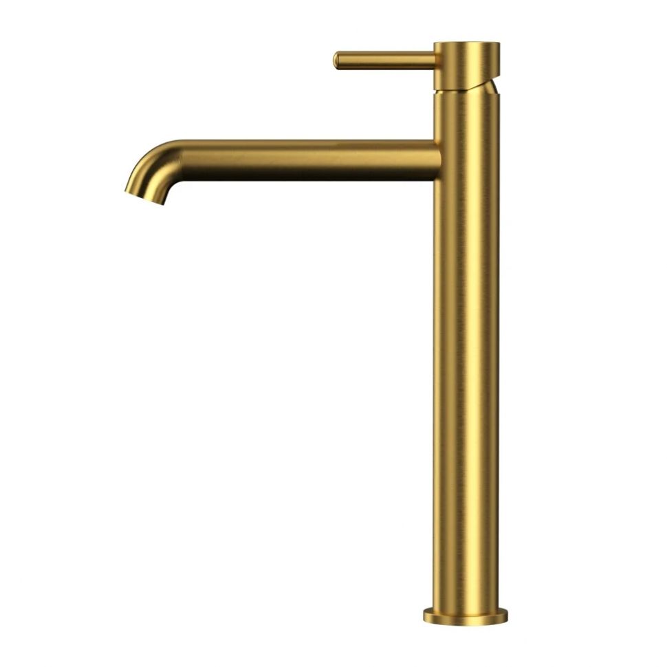 Приобрести grocenberg смеситель для раковины, высокий, брашированное золото gb3029gl