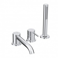 KLUDI BOZZ Однорычажный смеситель для ванны и душа, на 3 отверстия