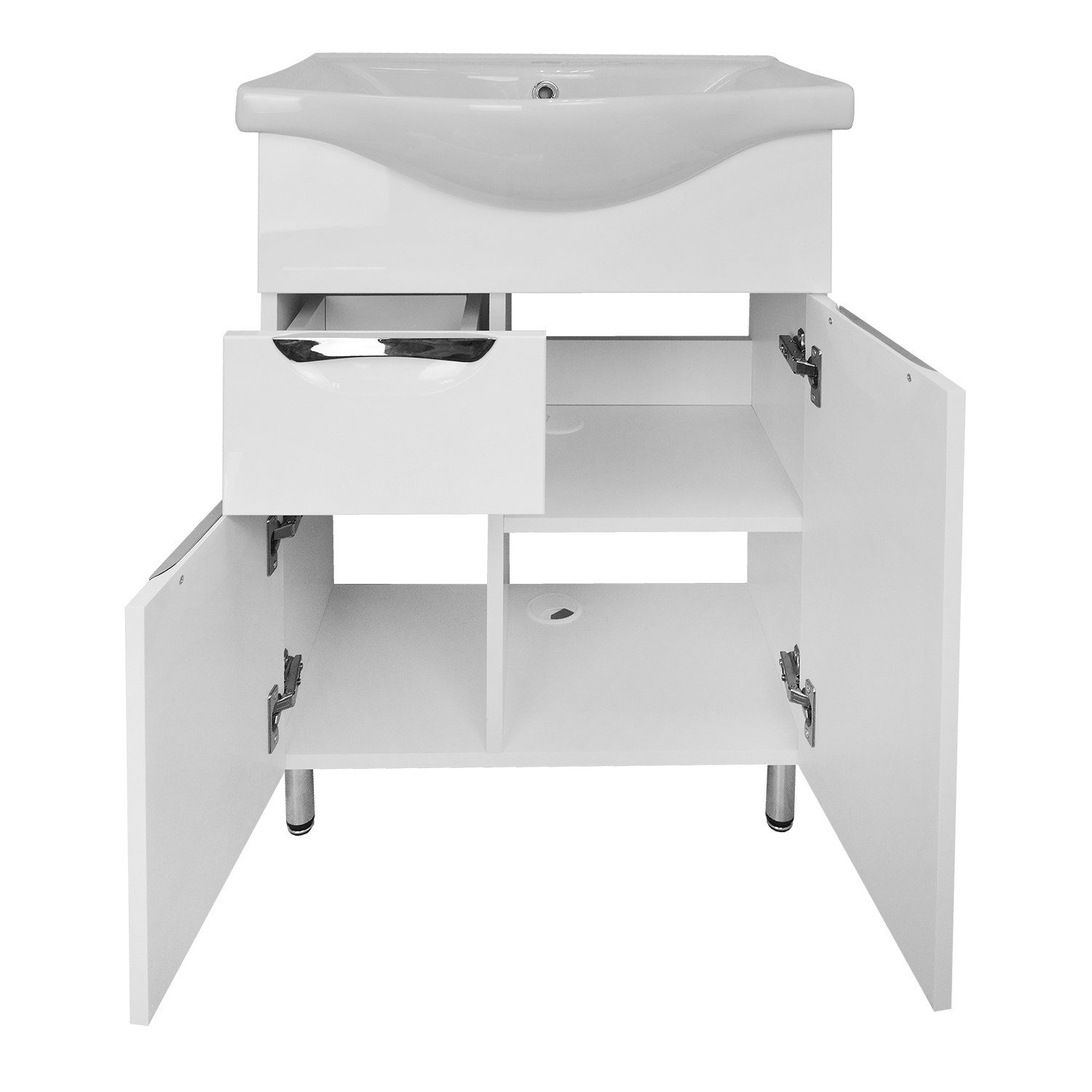 Приобрести loranto тумба напольная с раковиной стиль- 60/1 60х84 см, белая (cs00070392)