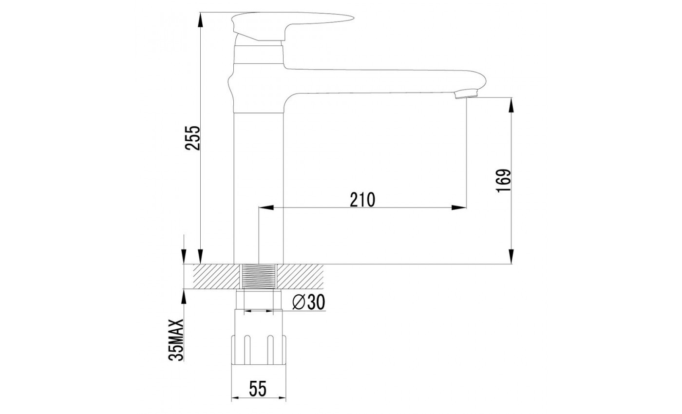 Приобрести lemark смеситель для кухни status с поворотным изливом, хром lm4404c