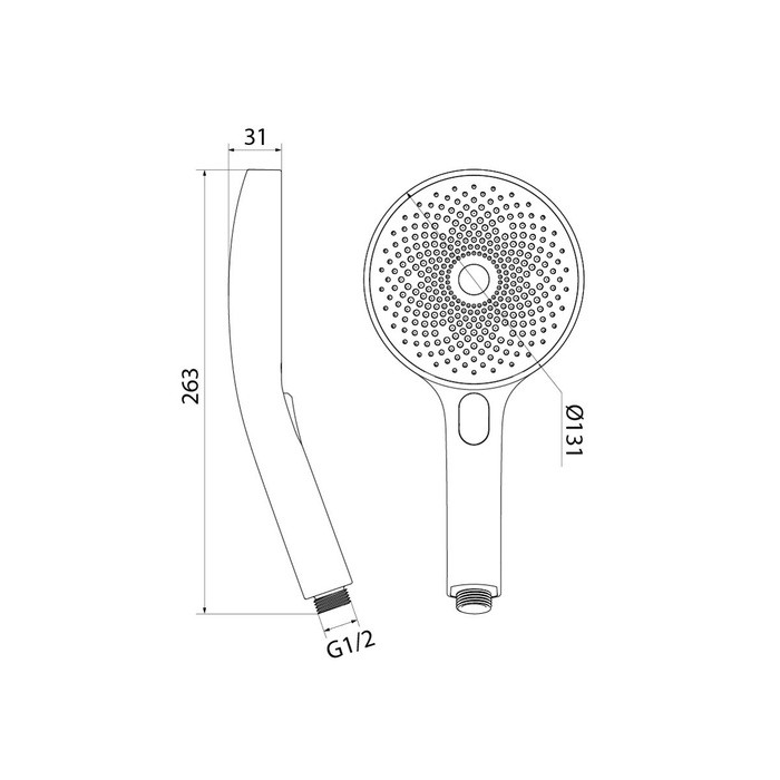 Приобрести iddis душевая лейка spahome 3f 263мм, трехрежимная, хром spa3f0ci18