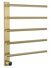 Полотенцесушитель электрический WONZON & WOGHAND NÜRNBERG, Брашированное золото (WW-AL345-BG)