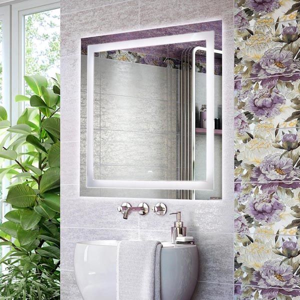 Приобрести сomforty зеркало квадрат-75 с сподсветкой, бесконтактный включатель