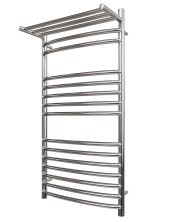 Полотенцесушитель электрический Point 500х1000 Альфа с полкой П14, хром PN05150SPE