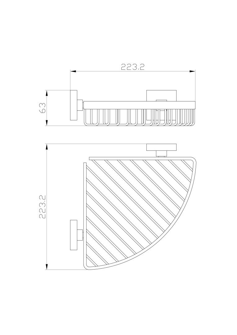 Приобрести полка для ванной угловая wonzon & woghand polo, темное золото (ww-8944-dg)