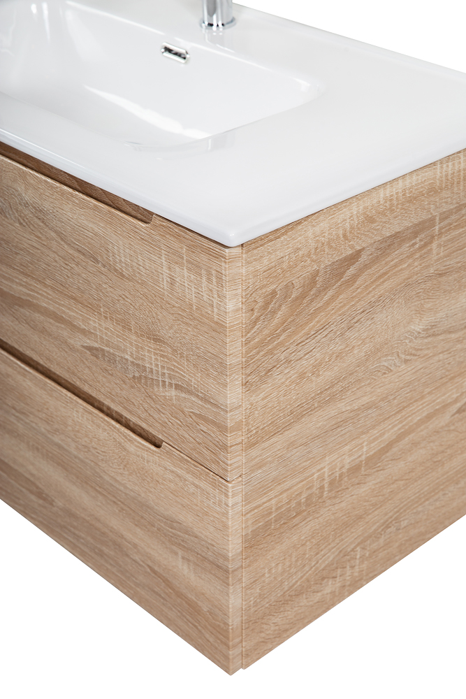 Приобрести belbagno тумба с раковиной etna 100 см, подвесная rovere bianco, белая раковина