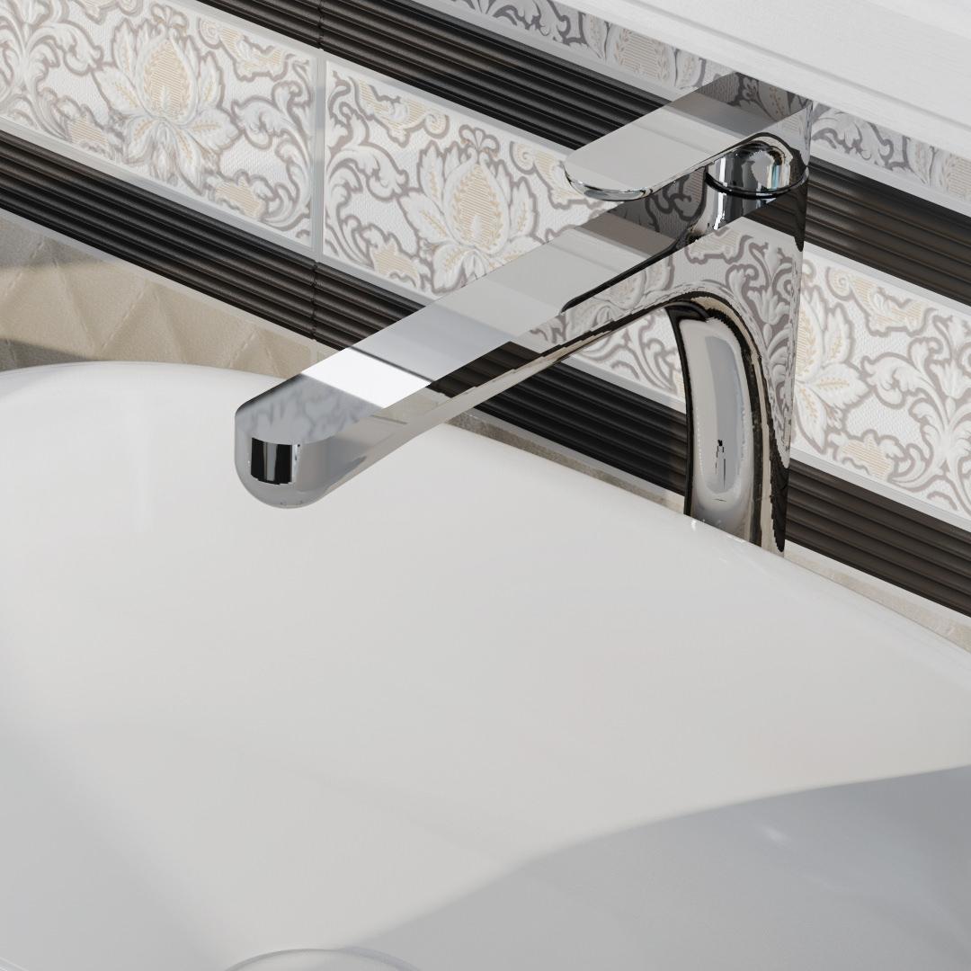 Приобрести kerama marazzi смеситель для раковины ole, высокий, хром 69415km.21.018