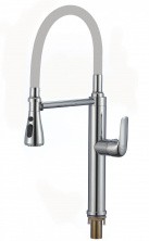 Savol Смеситель для кухни 530мм, гибкий излив, серый\хром S-002803-04