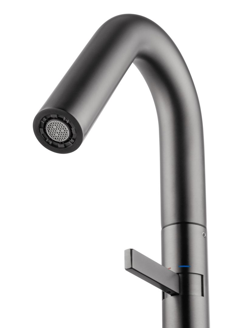 Приобрести смеситель для раковины высокий wonzon & woghand, темный графит (ww-6068-bgg)