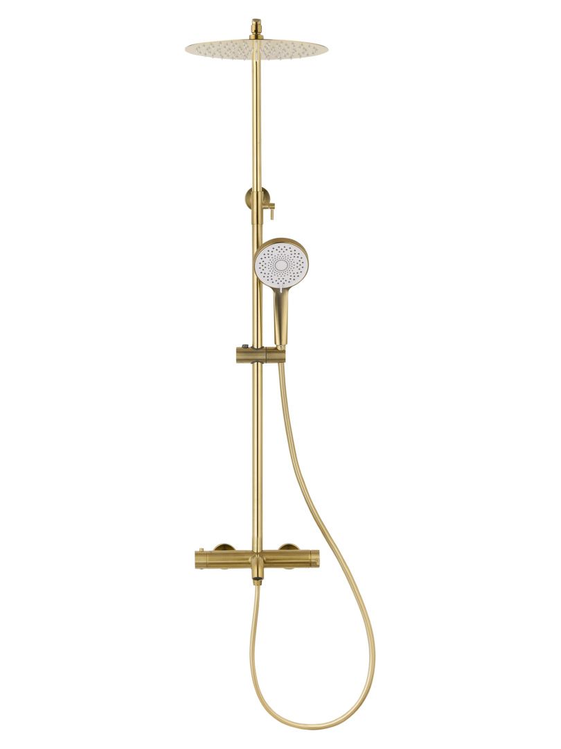 Приобрести душевая система wonzon & woghand stick, брашированное золото (ww-88739017-bg)