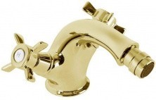 CEZARES Смеситель для биде LORD, c донным клапаном, золото LORD-BS1-03/24
