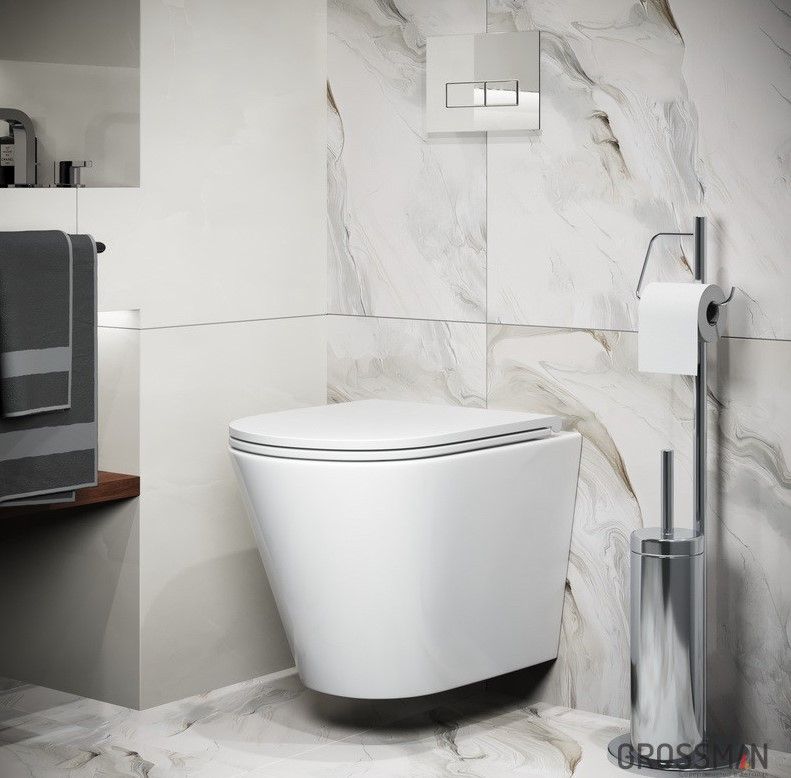 Приобрести grossman унитаз подвесной tornado с крышкой дюропласт, микролифт, белый gr-4478sq