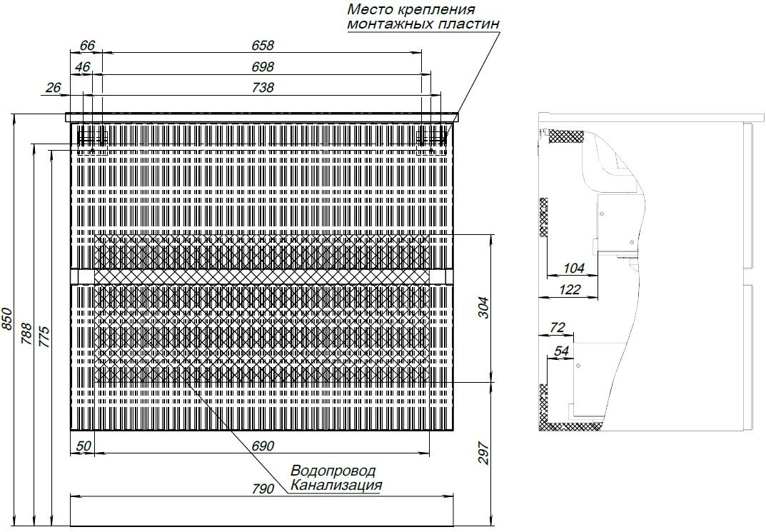 Приобрести aquanet тумба с раковиной джейн 80 см, белая матовая