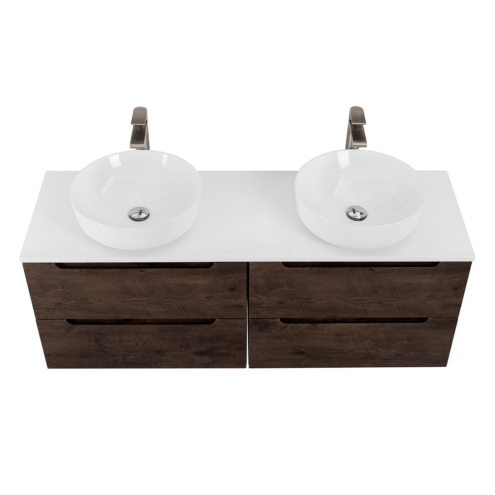 Приобрести belbagno тумба со столешницей etna 140 см, подвесная rovere moro