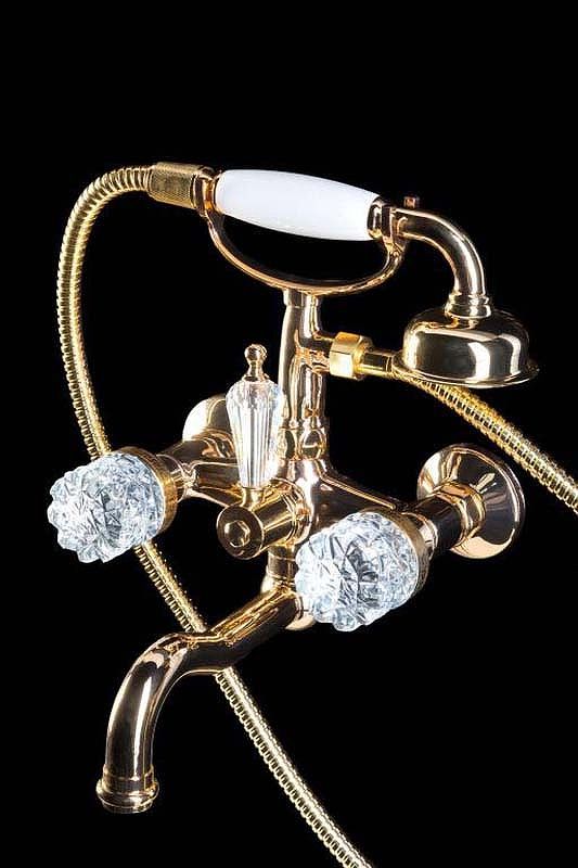 Приобрести boheme смеситель для ванны crystal, золото\кристаллы 293-crst