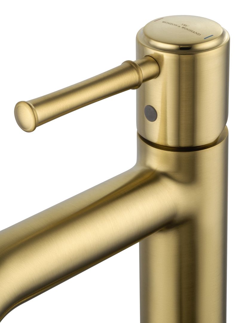 Приобрести смеситель для раковины wonzon & woghand tor, брашированное золото (ww-88018073-bg)