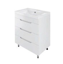 Mirsant Тумба напольная SOHO Quadro 60 см с раковиной Deep 60 УТ000089876