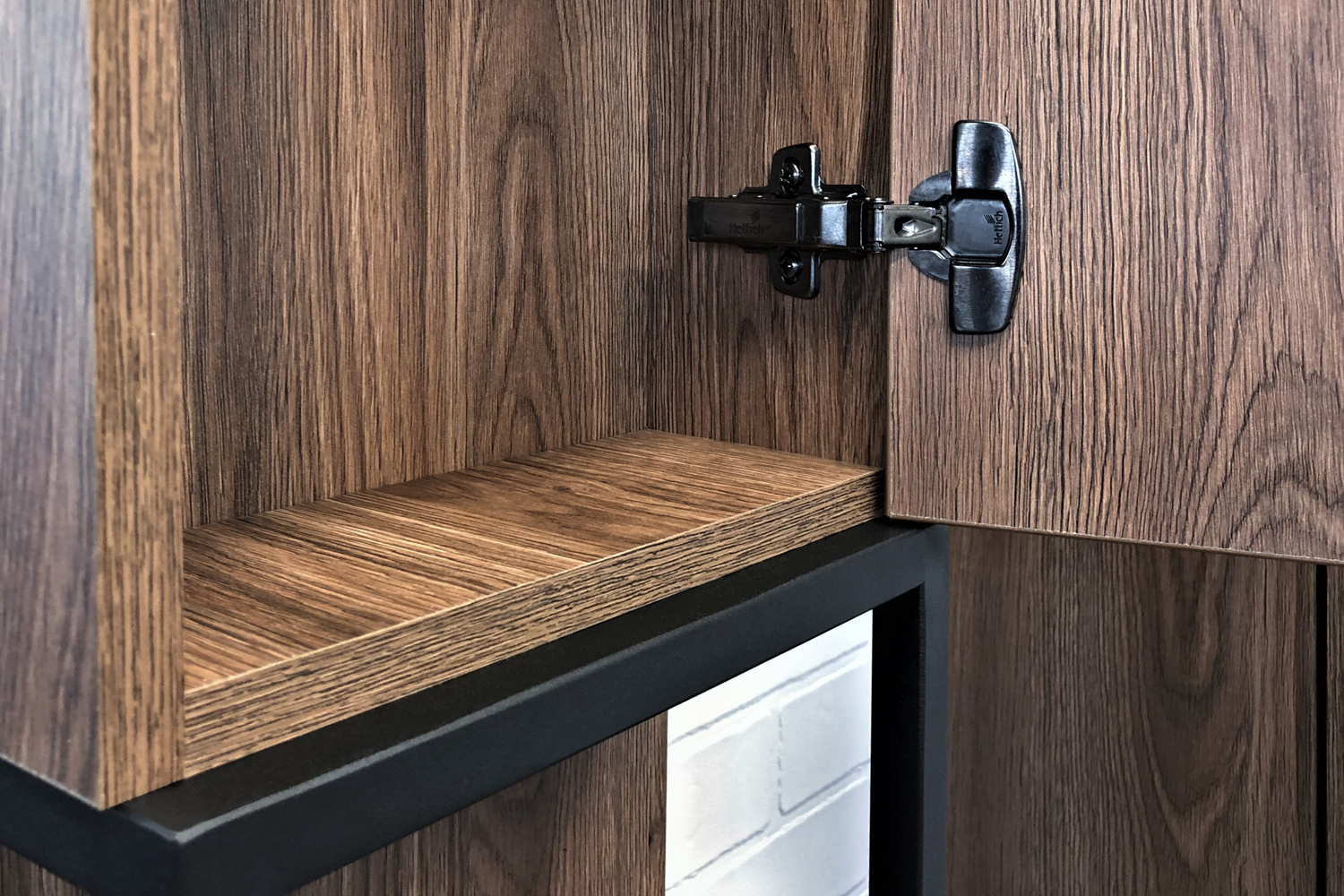 Приобрести сomforty зеркало-шкаф "равенна лофт-90" дуб темно-коричневый