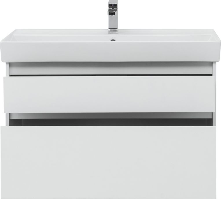 Приобрести aquanet тумба с раковиной nova lite 100 см, (slim synergy) дуб рошелье, 2 ящика