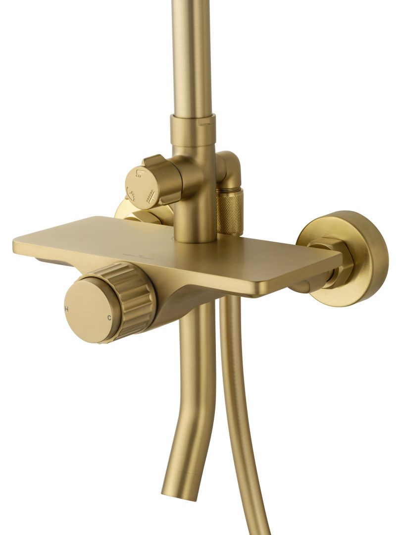Приобрести душевая система wonzon & woghand click, брашированное золото (ww-n3s962-bg)