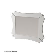 Caprigo Зеркало BOURGET 70 см, белое, эмаль