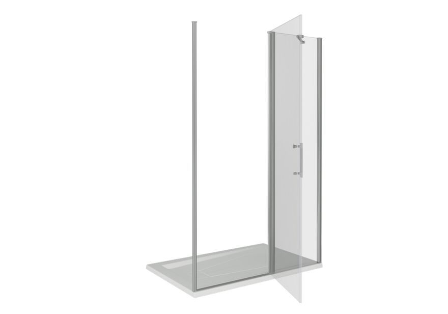 Приобрести bas дверь душевая mokka wtw-140-c-we 140 см алюминий/прозрачное