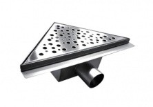 Трап TIM BAD412002 20х20 см, нержавеющая сталь