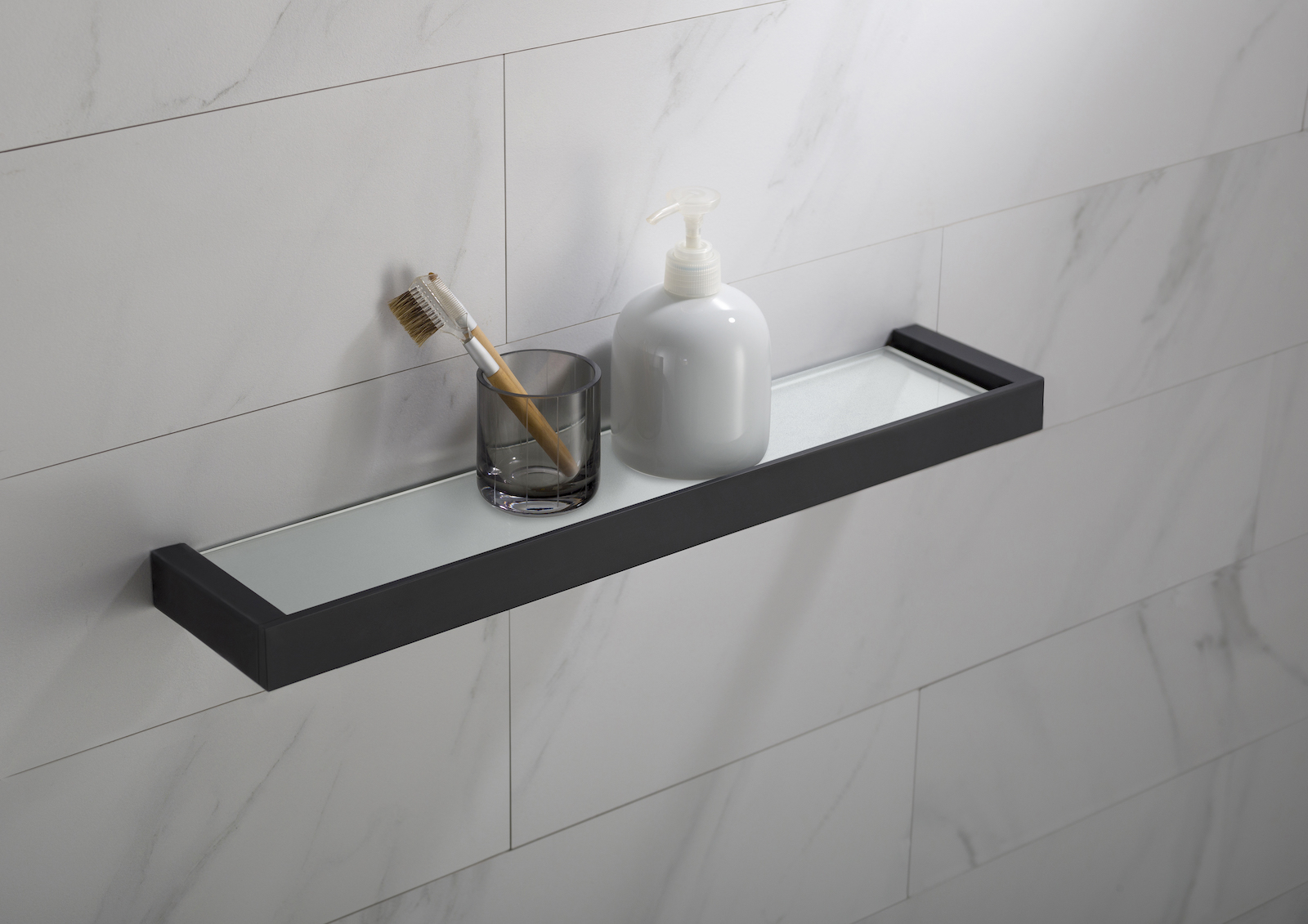 Приобрести полка в ванную стеклянная timo petruma 15272/03 черный