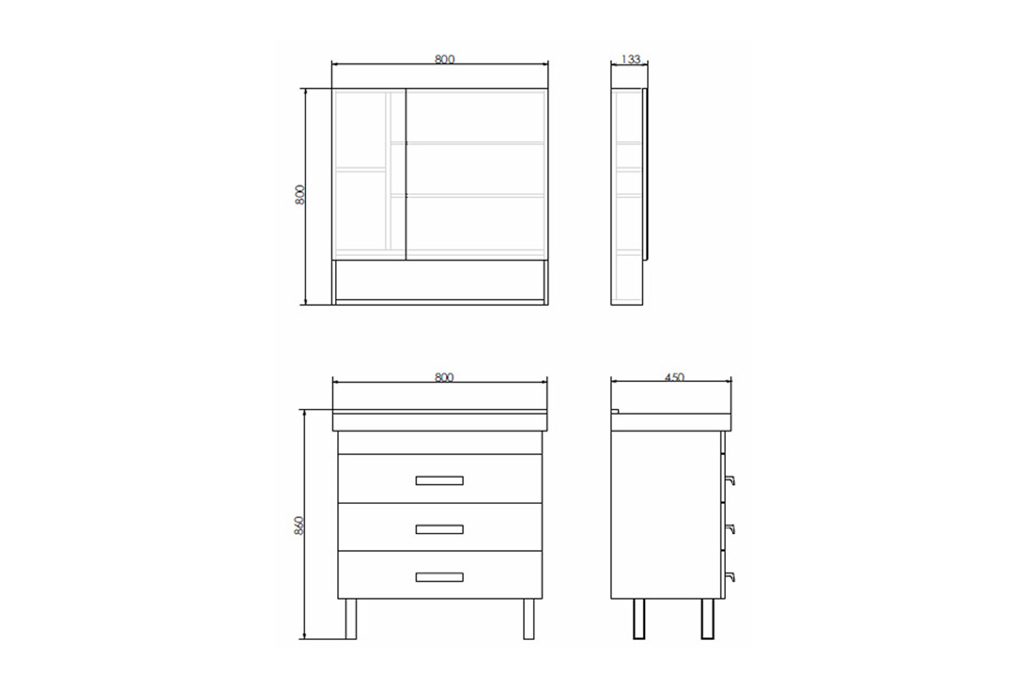 Приобрести сomforty зеркало-шкаф "никосия-80" дуб белый
