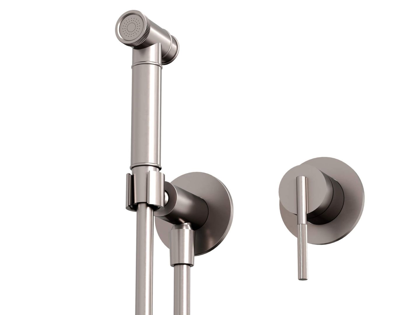 Приобрести hayzburg встраиваемый смеситель с гигиеническим душем, никель hb-4005-2bn