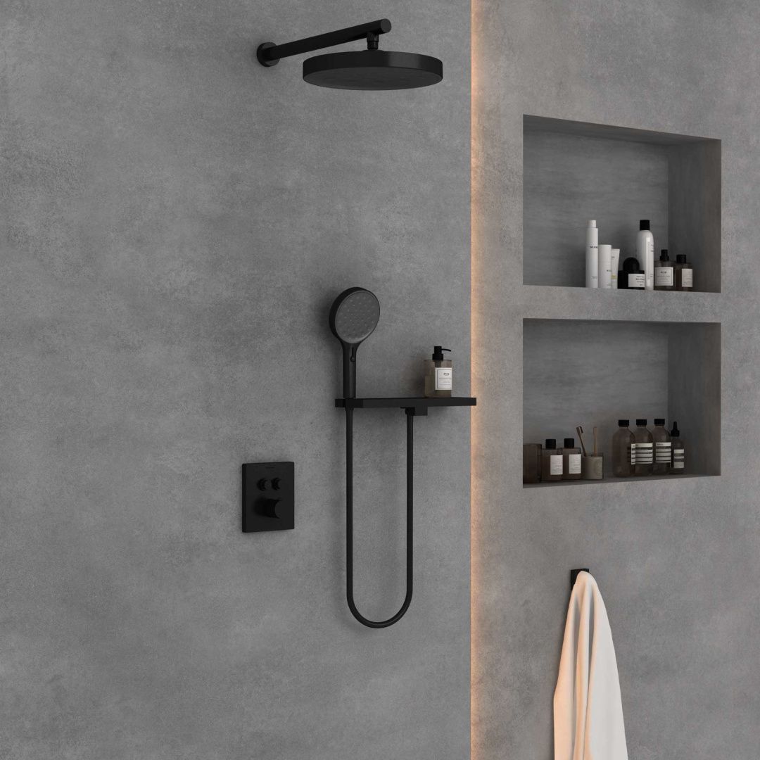 Приобрести vincea встраиваемая душевая система inspire, черная матовая vsfw-3i21t2rmb