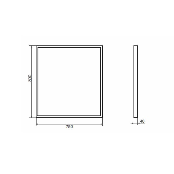 Приобрести сomforty зеркало бредфорд-75 рама серый графит