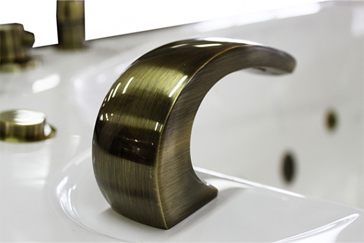 Приобрести радомир излив для ванны линкольн - малый, gold