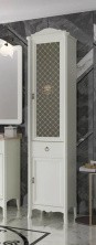 Opadiris Пенал Виктория 44х200 см, напольный, правосторонний, слоновая кость