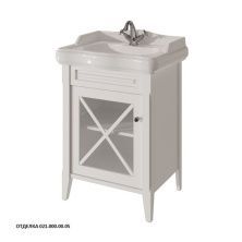 Caprigo Тумба с раковиной NAPOLI 60 см, левая, белая, эмаль