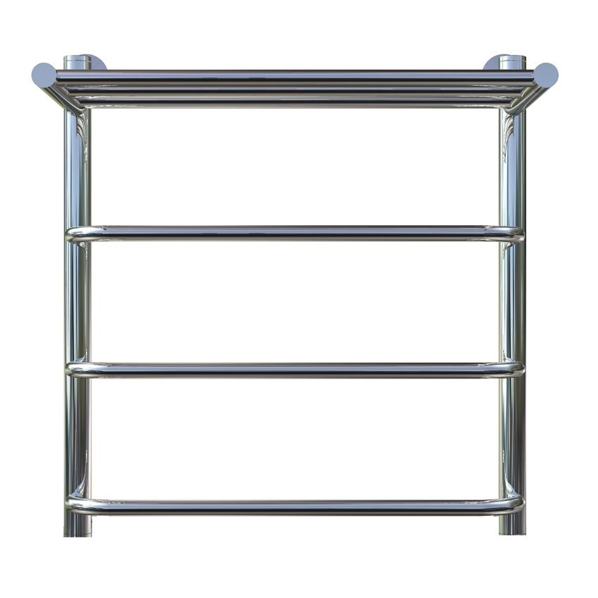 Приобрести тругор водяной полотенцесушитель идеал п4 500x600 мм нк1 с полкой, хром 00-00021865