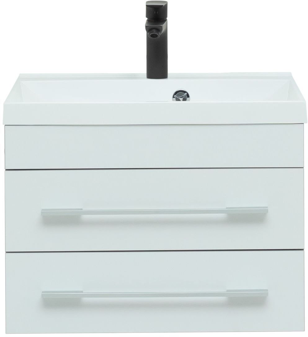 Приобрести aquanet тумба с раковиной верона 58 см, белая (подвесная 2 ящика)