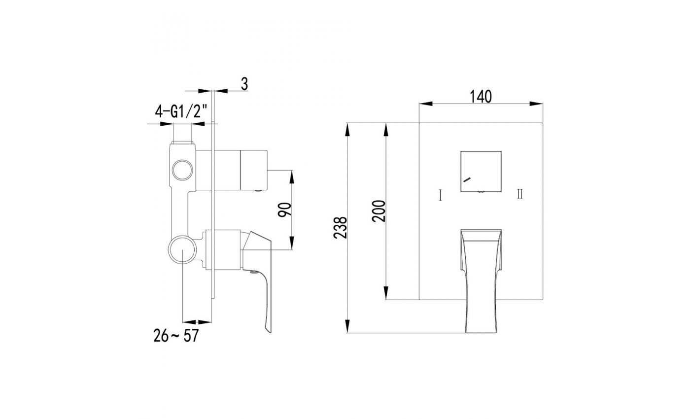 Приобрести lemark смеситель для душа unit, скрытый монтаж, хром lm4527c