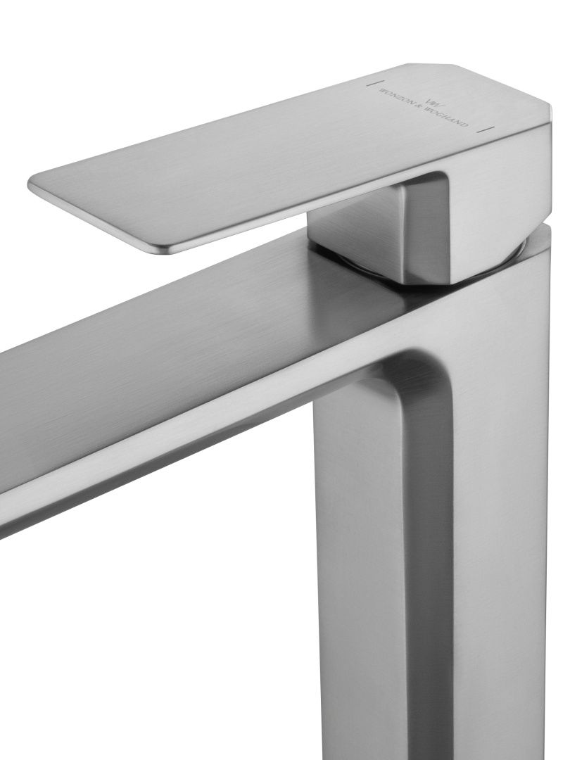 Приобрести смеситель для раковины высокий wonzon & woghand diamond, брашированный никель (ww-88239011-bn)