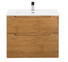 Тумба подвесная с раковиной BelBagno ETNA-700-2C-SO-RN-P 70 см, Rovere Nature