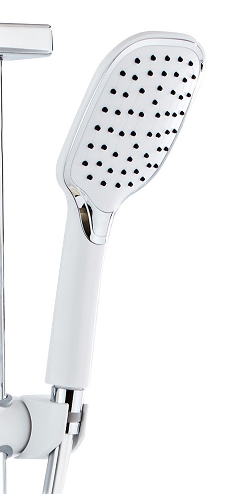 Приобрести душевая система azario с поворотным изливом, с термостатом, хром/белый (az-821)