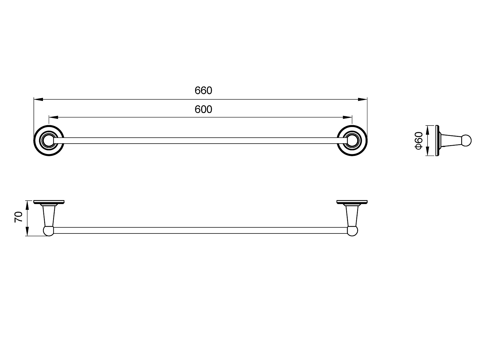 Приобрести полотенцедержатель timo nelson 160053/02 антик