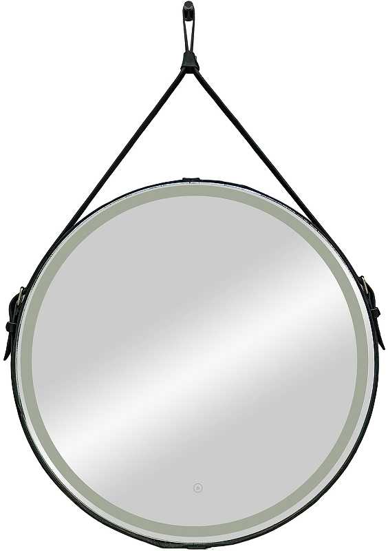 Приобрести continent зеркало с подсветкой millenium black 50х50 см, сенсорный включатель, черное