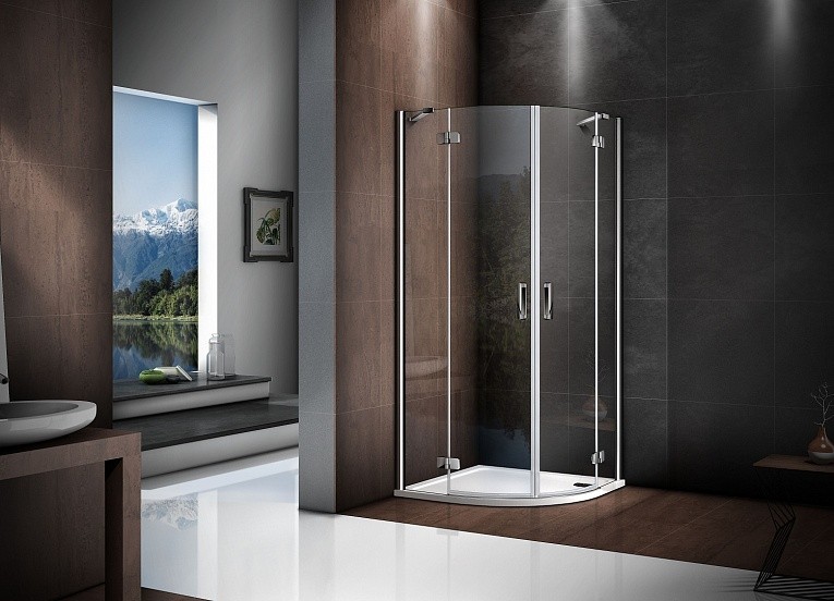 Приобрести bas душевое ограждение saturn r 900х1850 мм, хром r-90-c-ch