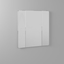 Briz Зеркало шкаф ROME 80х80 см, белое, ПДЗ 25-80