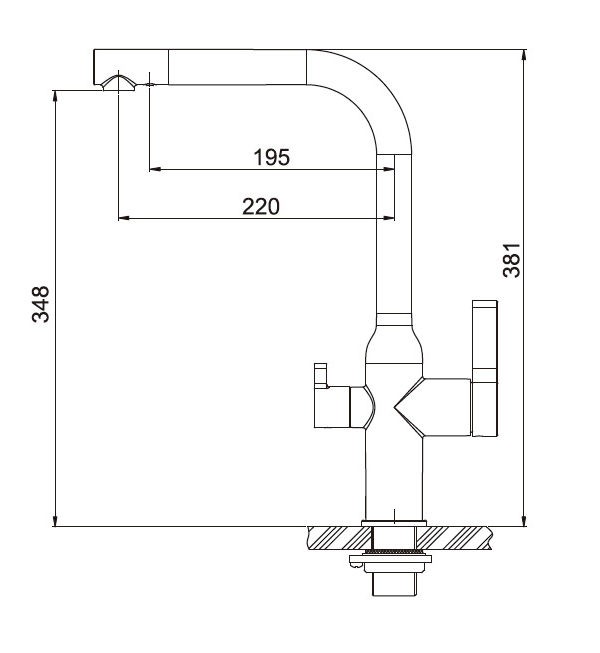 Приобрести gappo смеситель для кухни g4399-4 с фильтром и высоким изливом, сатин 35963