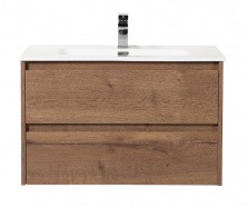 Тумба подвесная с раковиной BelBagno KRAFT-1000-2C-SO-RT 100 см, Rovere Tabacco