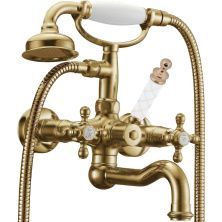 Boheme Смеситель для ванны Medici Presente, бронза\белый 313-MR-W