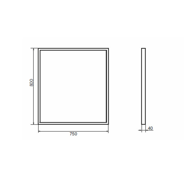 Приобрести сomforty зеркало бредфорд-75 рама серый графит
