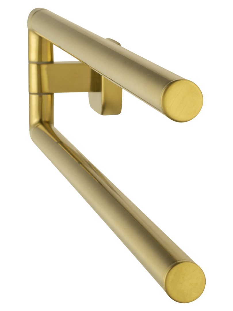 Приобрести полотенцедержатель поворотный wonzon & woghand graffity, брашированное золото (ww-9331-bg)